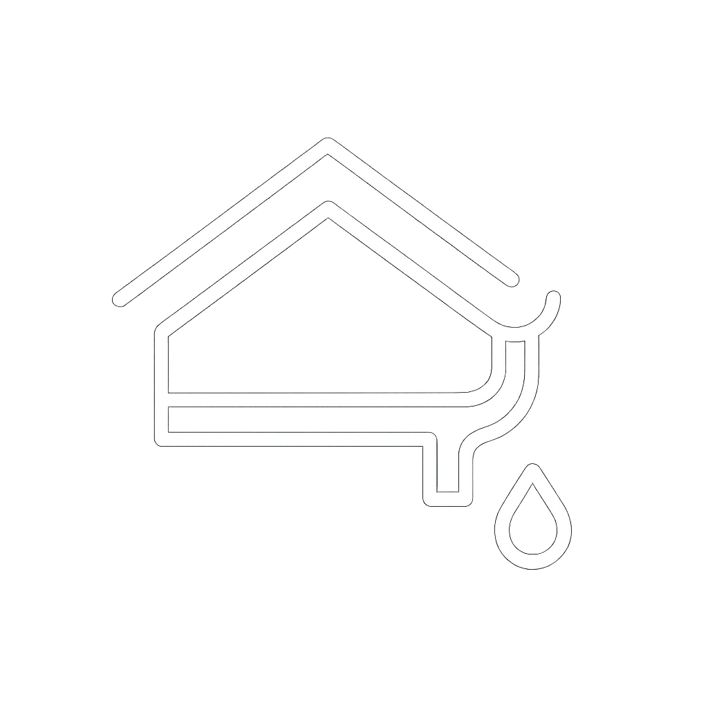 Fascias, soffits and gutters icon